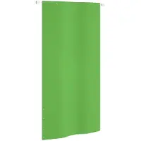 vidaXL Pare-vue balcon vert clair 120x240 cm Tissu Oxford