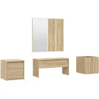 vidaXL Ensemble de meubles de couloir Chêne Sonoma Bois d'ingénierie