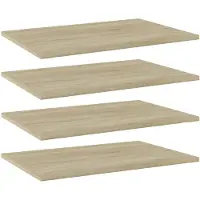 vidaXL Panneau de bibliothèque 4 pcs chêne sonoma bois d’ingénierie