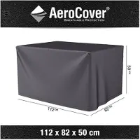Platinum Housse de Table à Feu AeroCover Anthracite (112 x 82 x 50 cm)