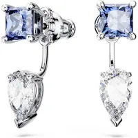 Swarovski Mesmera Boucles d'oreilles Jackets Différentes coupes Amovible Bleu, (Métal )