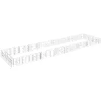 vidaXL Gabion -Pflanzer vermehrte 400x100x20 cm verzinkter Stahl