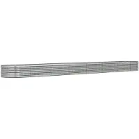 vidaXL Lit surélevé de jardin Acier enduit de poudre Argenté