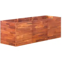 vidaXL Plateau de jardin en bois d'acacia 150x50x50 cm