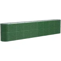 vidaXL -Planungsbox 332x40x68 cm Pulver -Stahlgrün