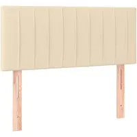 vidaXL Tête de lit Crème 100x5x78/88 cm Tissu