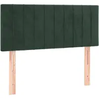 vidaXL Tête de lit vert foncé 80x5x78/88 cm velours