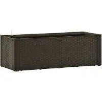 vidaXL Lit surélevé de jardin avec système d'arrosage Moka 100x43x33cm