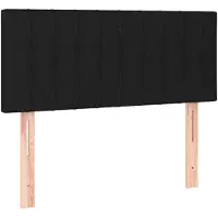 vidaXL Tête de lit noir 100x5x78/88 cm Tissu