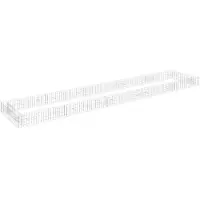 vidaXL Gabion haut-plateau Acier galvanisé 500x100x20 cm