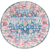 vidaXL Tapis lavable multicolore Ø 120 cm antidérapant