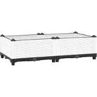 vidaXL Lit surélevé 80x40x23 cm Polypropylène