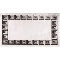 vidaXL Tapis lavable antidérapant 190x300 cm beige clair