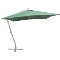 vidaXL Parapluie 300x300 cm Vert Mât en aluminium