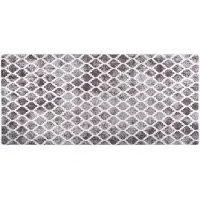 vidaXL Tapis lavable antidérapant 80x300 cm Multicolore