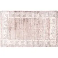 vidaXL Tapis lavable antidérapant 80x150 cm Beige