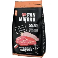 PAN MIĘSKO Nourriture Pour Chien Au Veau Et à La Dinde M 9kg