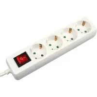 VB Extend Prise Vb-Extend - avec interrupteur - 4 connexions - blanc