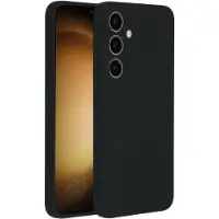 Accezz Coque Liquid Silicone Samsung Galaxy S24 Plus - Noir