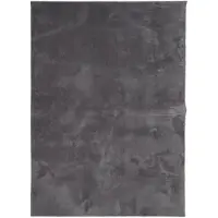 vidaXL Tapis HUARTE à poils courts doux lavable anthracite 200x280 cm