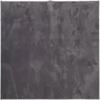 vidaXL Tapis HUARTE à poils courts doux lavable anthracite 120x120 cm