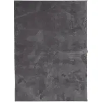 vidaXL Tapis HUARTE à poils courts doux lavable anthracite 120x170 cm