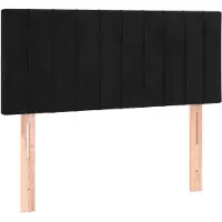 vidaXL Tête de lit noir 80x5x78/88 cm velours