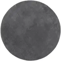 vidaXL Tapis HUARTE à poils courts doux et lavable anthracite Ø 200 cm
