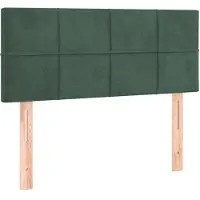 vidaXL Tête de lit vert foncé 80x5x78/88 cm velours