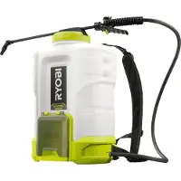 Ryobi - Pulvérisateur à dos 18V - jusqu'à 6,2 bars - débit 1 l/min à 1,8 l/min - réservoir 15 L - vendu sans batterie - RY18BPSB-0