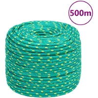 vidaXL Corde de bateau Vert 6 mm 500 m Polypropylène