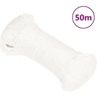 vidaXL Corde de bateau Blanc complet 3 mm 50 m Polypropylène