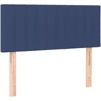 vidaXL Tête de lit bleu 90x5x78/88 cm Tissu