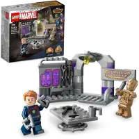 LEGO 76253 Quartier général Marvel des Gardiens de la Galaxie Volume 3 Film Set, jeu de construction, idée de cadeau pour les enfants à partir de 7 ans avec les minifigures de Groot et Star-Lord