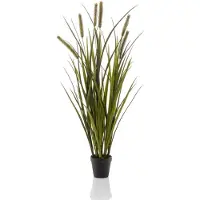 Emerald Herbe de quenouilles artificielle 85 cm en pot