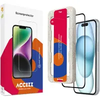Accezz Protection d'écran en verre trempé avec applicateur Apple iPhone 15 Plus