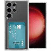 IMoshion Coque silicone avec support de passe Samsung Galaxy S24 Ultra - Transparent