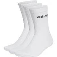 Adidas Chaussettes de sport 'Linear Crew Cushioned 3 Pairs' noir / blanc