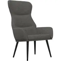 vidaXL Chaise de relaxation Gris foncé Tissu