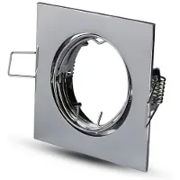 V-TAC Spot LED GU10 - Spot à encastrer - Chrome - IP20