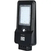 V-TAC Lampe de rue solaire 15W LED Noir ST-15 4000K 1600lm