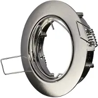 V-TAC Spot LED GU10 - Spot à encastrer - Satiné - Nickel - IP20