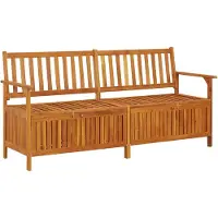 vidaXL Banc coffre 170 cm bois massif acacia