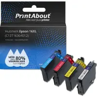 PrintAbout Cartouche compatible pour Epson 16XL (T1631) - 4 couleurs - Multipack