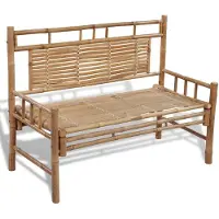 vidaXL Banc de jardin 120 cm Bambou