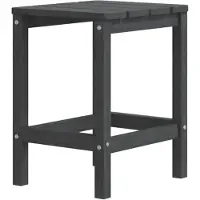 vidaXL Table Adirondack de jardin anthracite 38x38x46 cm HDPE
