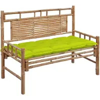 vidaXL Banc de jardin avec support 120 cm bambou