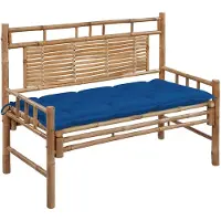 vidaXL Banc de jardin avec support 120 cm bambou