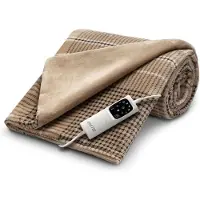 Imetec Couverture Électrique IMETEC 16936 Velours Marron