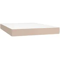 vidaXL Matelas à poches, Cappuccino, 140X190X20 Cm, Lumarko artificial leather